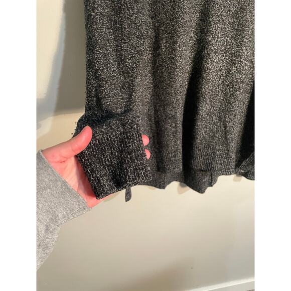 Athleta Perspective Wool Cashmere Crew Sweater In Black Marl Size Small - Picture 4 of 12